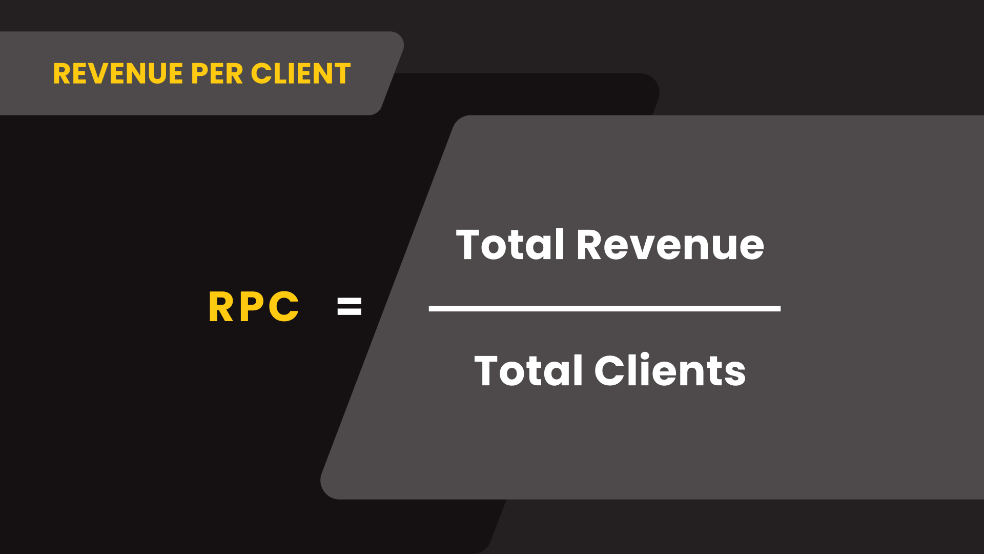 Revenue per client formula