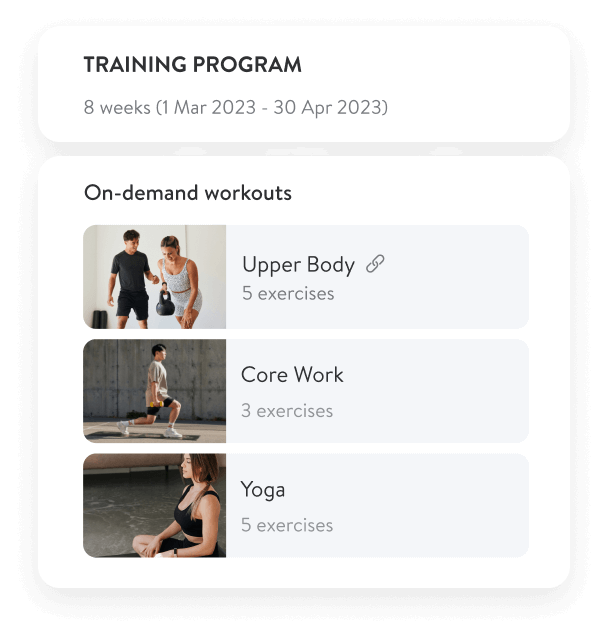 Retention mobile app for fitness clubs and fitness professionals